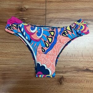 Paisley Draped Bikini Bottom